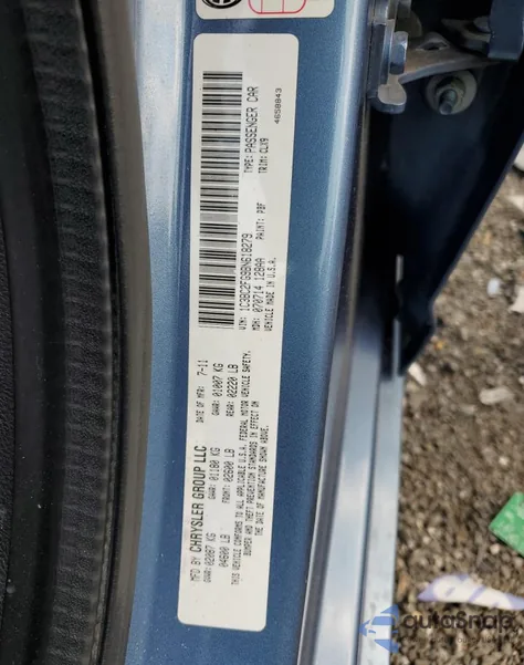 2011 Chrysler 200 Limited из США, поврежденный, VIN 1C3BC2FG9BN618279